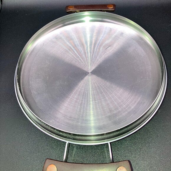 1950's Presto Twin Bakelite Handle Copper Core Skillet With Lid - Picture 10 of 11